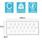 Cabeceira Box Shop Paris Casal 1,40m Painel Em Suede Marrom