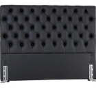 Cabeceira Box Shop Paris King 1,95m Em Couro Sintético Preto