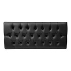 Cabeceira Box Shop Paris King 1,95m Painel Em Corino Preto