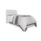 Cabeceira Box Solteiro 0,88 Branco Com Painel Class Branco