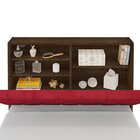 Cabeceira Box Solteiro 0,88 Isis Malbec Com Painel Class Verm