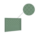 Cabeceira Box Solteiro 114cm Padova Veludo Verde Claro Tana D
