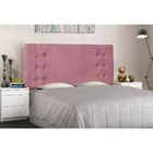 Cabeceira Box Solteiro 90 Cm Ravena Veludo Rosa - Nexta Casa