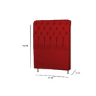 Cabeceira Box Solteiro 90 Cm Tca 53  Vermelho