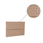 Cabeceira Box Solteiro 90cm Milão Veludo Rose Tana Decor