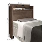 Cabeceira Box Solteiro Austin Chocolate