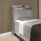 Cabeceira Box Solteiro Austin Cinza Mad