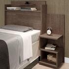 Cabeceira Box Solteiro Austin Mesa De Cabeceira Chocolate