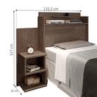 Cabeceira Box Solteiro Austin Mesa De Cabeceira Chocolate