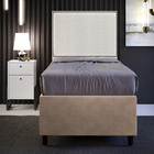 Cabeceira Box Solteiro Com Tachas 100 Cm Vicenza L02 Bouclê C