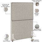 Cabeceira Box Solteiro Com Tachas 100 Cm Vicenza L02 Bouclê C