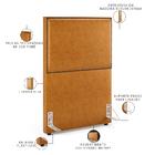 Cabeceira Box Solteiro Com Tachas 100 Cm Vicenza L02 Couríssi