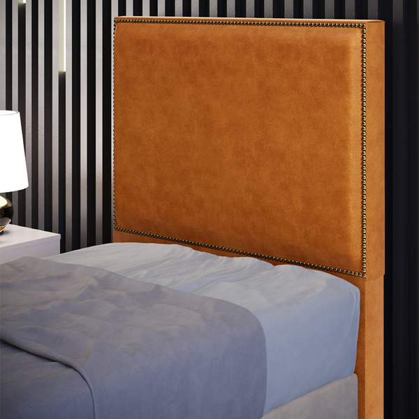 Cabeceira Box Solteiro Com Tachas 100 Cm Vicenza L02 Couríssi