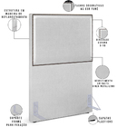 Cabeceira Box Solteiro Com Tachas 100 Cm Vicenza L02 Facto Ci