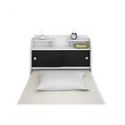 Cabeceira Box Solteiro Elisa Branco Ou Branco/preto