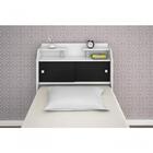 Cabeceira Box Solteiro Elisa Branco Ou Branco/preto