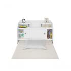 Cabeceira Box Solteiro Elisa Flex Branco Preto Framar