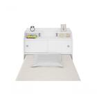 Cabeceira Box Solteiro Elisa Flex Branco Preto Framar