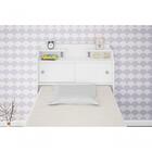 Cabeceira Box Solteiro Elisa Flex Branco Preto Framar