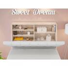 Cabeceira Box Solteiro Isis Amarula Com Capitonê Branco