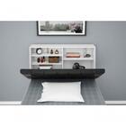 Cabeceira Box Solteiro Isis Branco Com Capitonê Preto