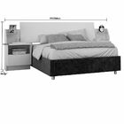 Cabeceira Box Turquesa Extensível Casal Sallêto Ipê