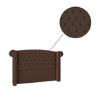 Cabeceira Box Valência Queen 202cm Veludo Marrom Bnn Decor