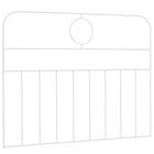 Cabeceira Brandemburgo Solteiro Branca