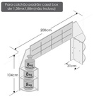Cabeceira Bréscia Casal - Imbuia Fosco
