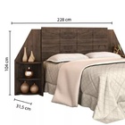 Cabeceira Bréscia II Queen 1,60 - Café