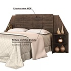 Cabeceira Bréscia II Queen 1,60 - Café