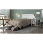 Cabeceira Bréscia Solteiro 0,90 - Branco