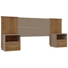 Cabeceira Caemmun Lucius P/cama De Casal C/mesa De Cabeceira