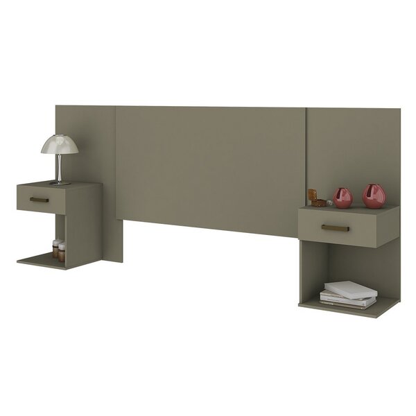 Cabeceira Calenda D602 Para Cama Box Casal 2 Gavetas Henn