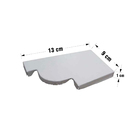 Cabeceira Calha Moldura 28 Direita Branca Calha Forte