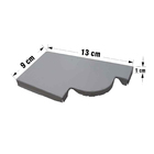 Cabeceira Calha Moldura 28 Esquerda Branca Calha Forte