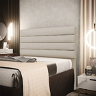 Cabeceira California Para Cama Box Casal 140 Cm Veludo Luxo -