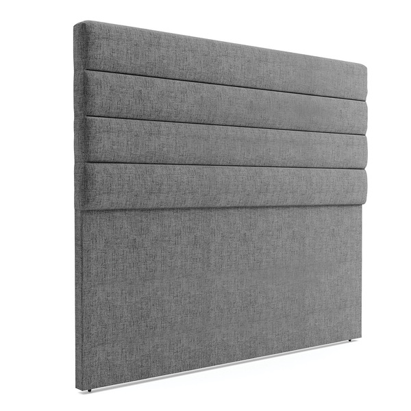 Cabeceira California Para Cama Box King 190 Cm Linho Grafite