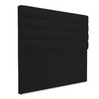 Cabeceira California Para Cama Box King 190 Cm Linho Preto A7