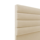 Cabeceira California Para Cama Box King 190 Cm Suede Bege M11