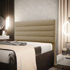 Cabeceira California Para Cama Box King 190 Cm Suede Marrom R