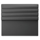 Cabeceira California Para Cama Box Queen 160 Cm Corino Preto