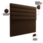 Cabeceira California Para Cama Box Queen 160 Cm Suede - D'ros