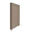 Cabeceira Cama Bom Casal King 195cm Paolla Z37 Linho Bege - M