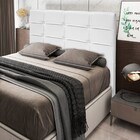 Cabeceira Cama Box 140cm Esmeralda Sintético J02 Branco - Mpo