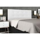 Cabeceira Cama Box 160cm Helena Tecido Sintético Branco Ísis