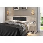 Cabeceira Cama Box Ajustável Amarula Com Capitonê Corino Pret