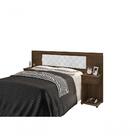 Cabeceira Cama Box Ajustável Malbec Com Capitonê Corino Branc