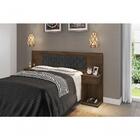 Cabeceira Cama Box Ajustável Malbec Com Capitonê Corino Preto