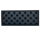 Cabeceira Cama Box Capitonê Corino Preto Casal 140x60 Rbl